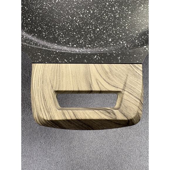 Natural Elements WoodStone Saute Frying Pan Glass-Lid Double Wooden Handle 14" - Picture 6 of 10